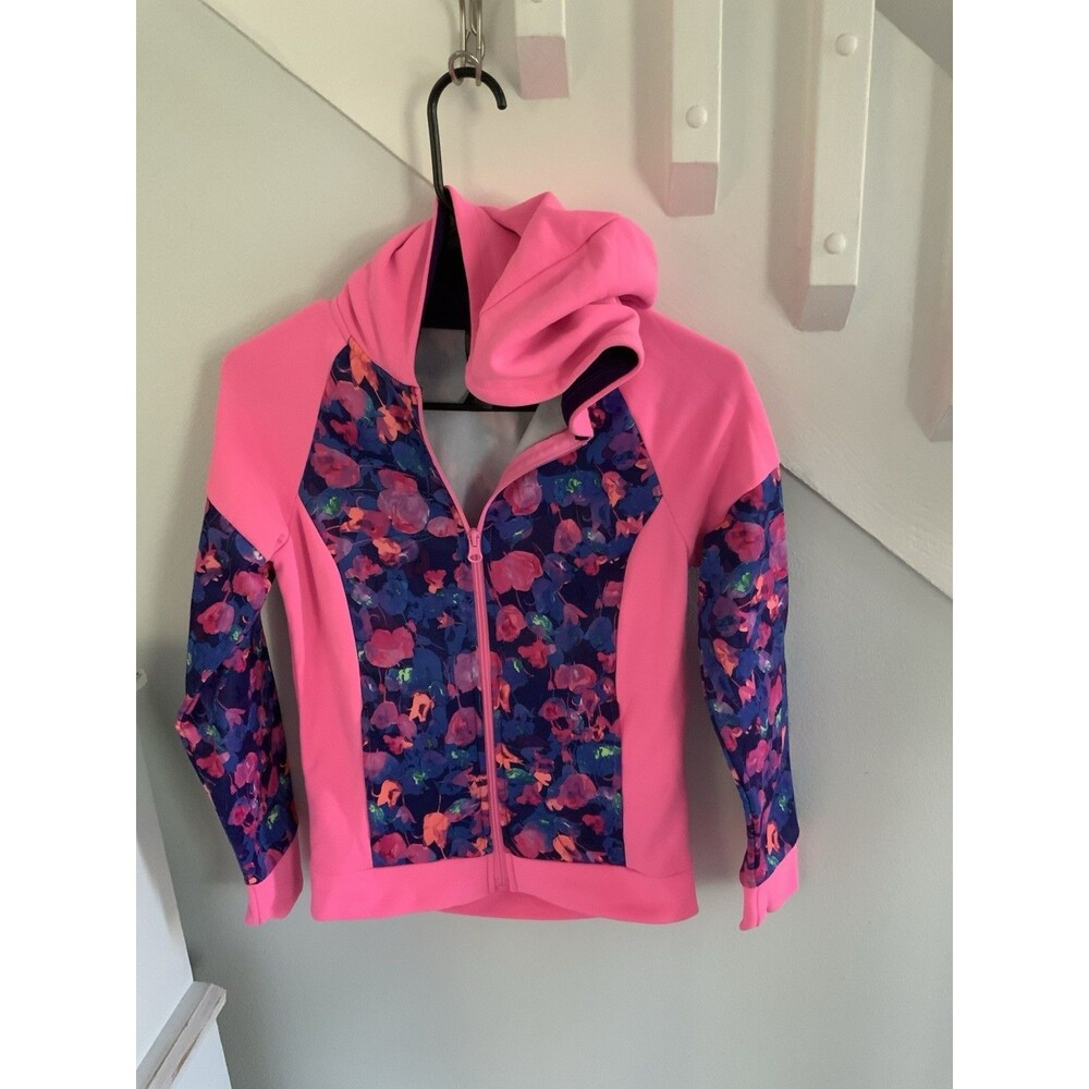 Champion C9 S Hoodie  Track Jacket Girls Pink Size L 10-12